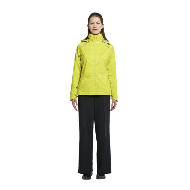 Basil Skane HiVis fietsregenjas - dames - neongeel - XL