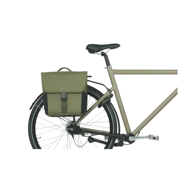 Basil GO - dubbele fietstas MIK - 32 liter - groen