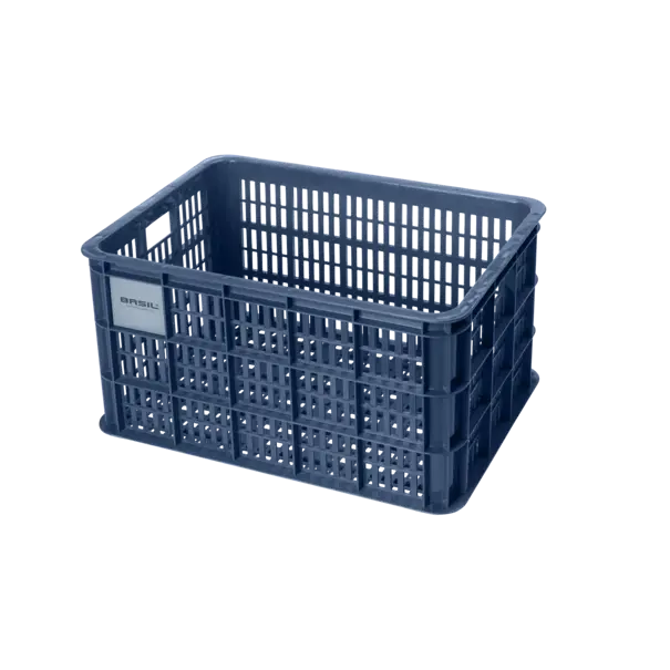 Basil fietskrat L - groot - 40 liter - blauw