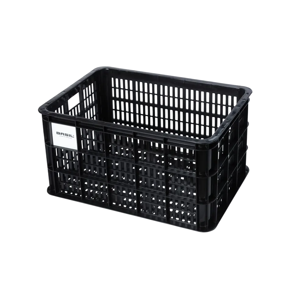 Basil fietskrat L - groot - 40 liter - zwart
