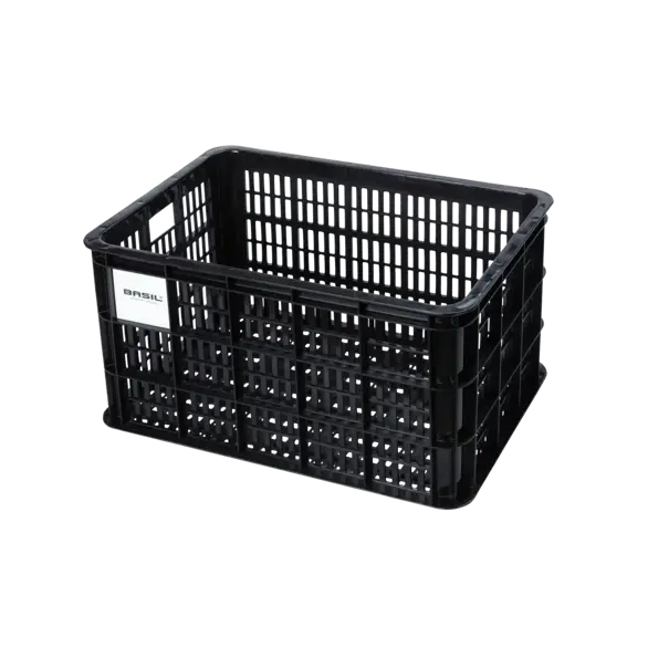 Basil fietskrat L - groot - 40 liter - zwart