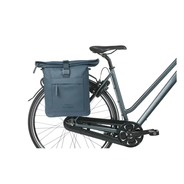Basil Brooklyn - dubbele fietstas - 41L - marineblauw