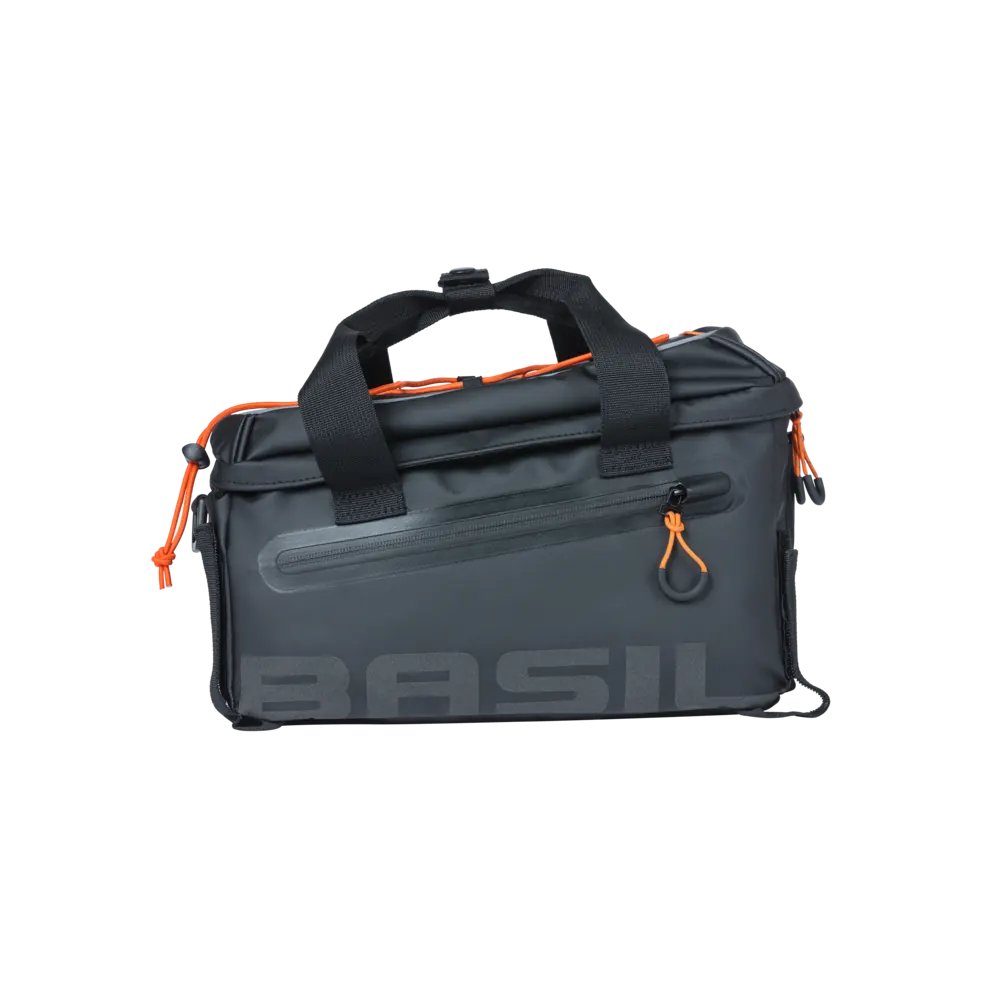Basil Miles Tarpaulin - bagagedragertas - 7 liter - zwart/oranje