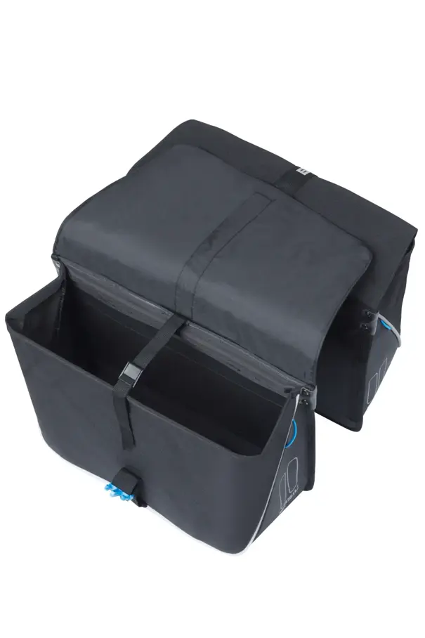 Basil Forte - dubbele fietstas MIK - 35 liter - zwart