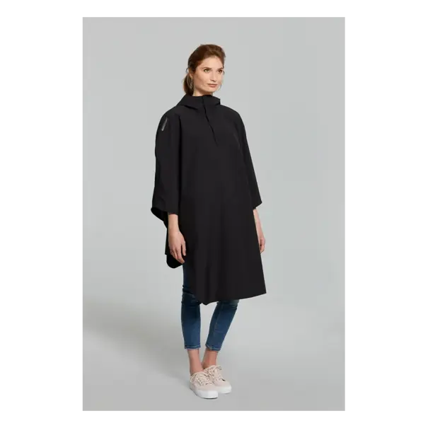 Basil Hoga fietsregenponcho - unisex - zwart - One Size