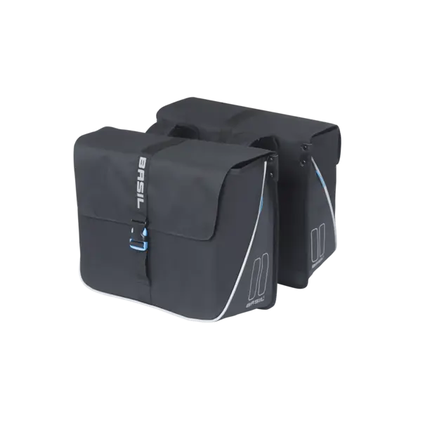 Basil Forte - dubbele fietstas - 35 liter - zwart