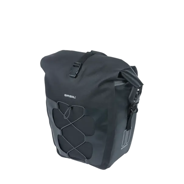 Basil Navigator Waterproof L MIK Studs - enkele fietstas -  22 liter - zwart