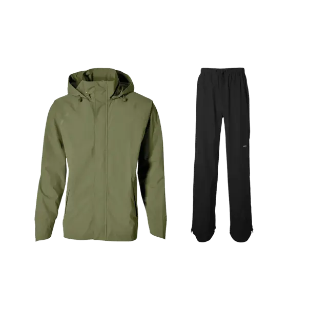 Basil Hoga fietsregenpak - unisex - groen - XXL