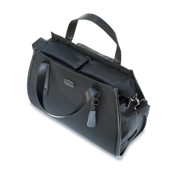 Basil Noir - business fietstas - 17 liter - zwart