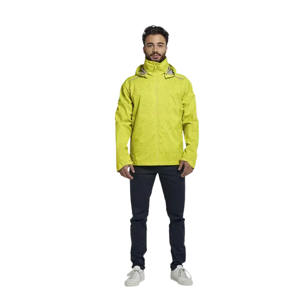 Basil Skane HiVis fietsregenjas - heren - neongeel - L