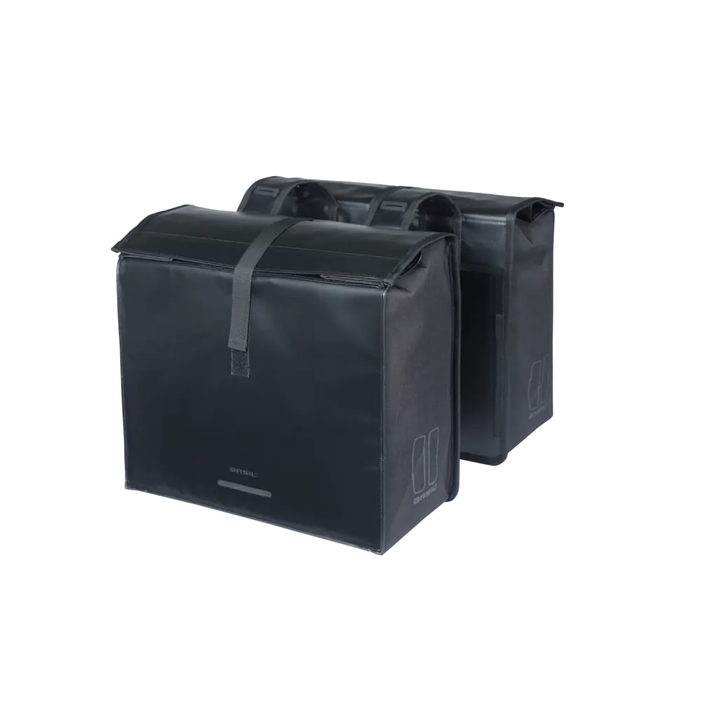 Basil Urban Load Pro - dubbele fietstas - 50-64L - zwart