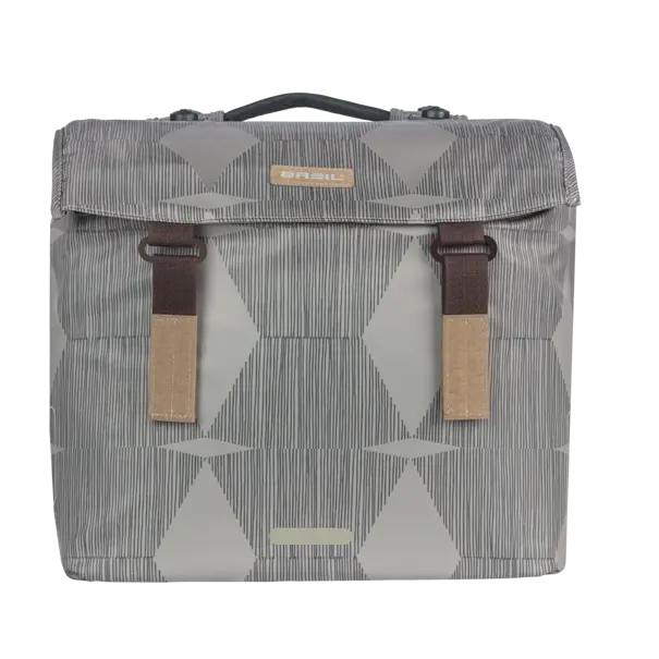 Basil Elegance - dubbele fietstas MIK - 40-49 liter - chateau taupe