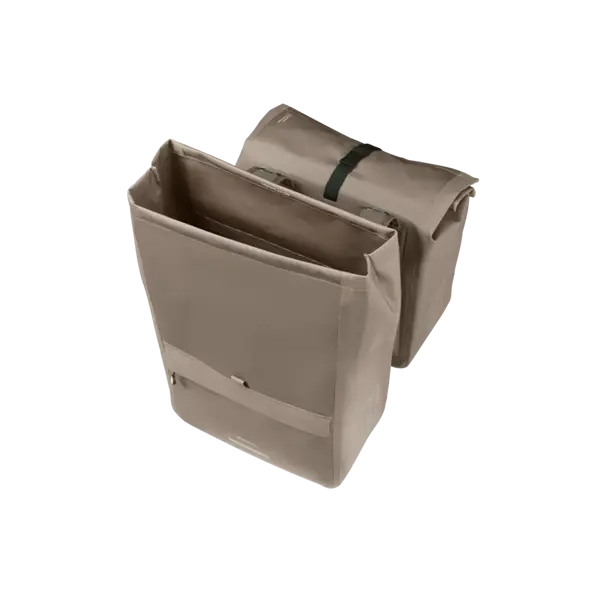 Basil Urban Dry Neo - dubbele fietstas - 46-52L - sage brown