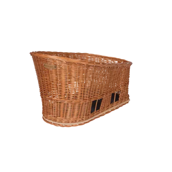 Basil Pasja - hondenfietsmand MIK - medium - 45 cm - achtermand - natural