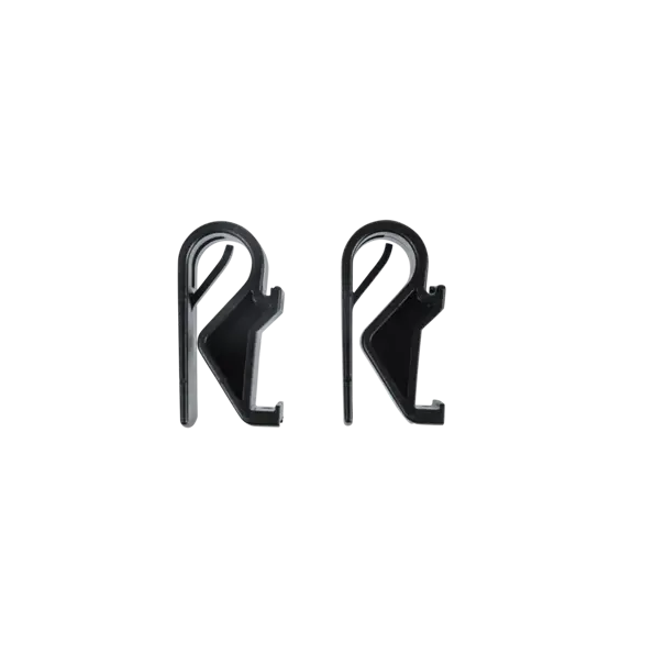 Basil Hook-On system Sports -  set van 2 haken - Ø10-12 mm -zwart