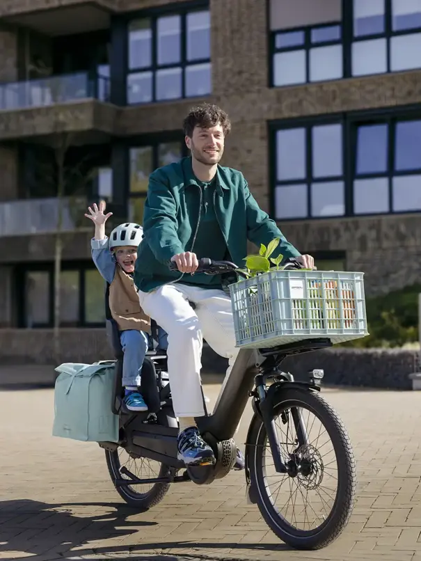 Basil Urban Load Pro - dubbele fietstas - 50-64L - silver blue