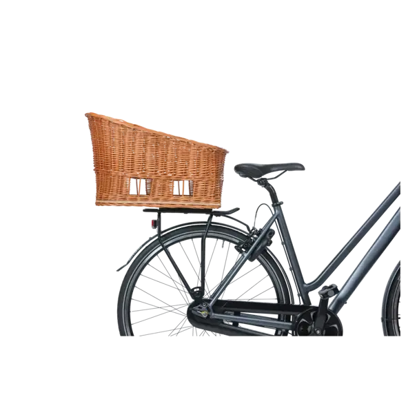 Basil Pasja - hondenfietsmand MIK - large - 50 cm - achtermand - natural