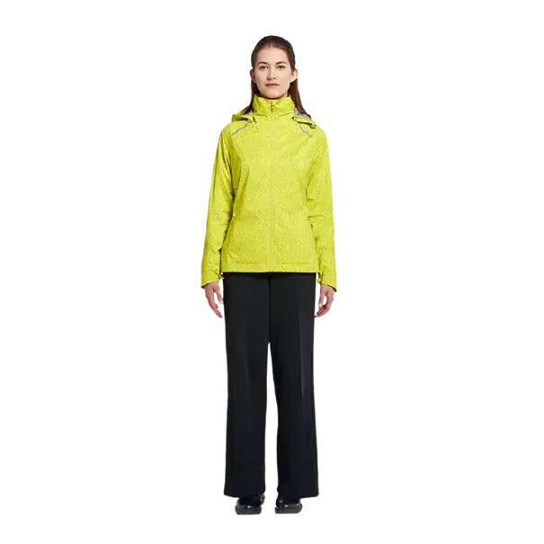 Basil Skane HiVis fietsregenjas - dames - neongeel - S