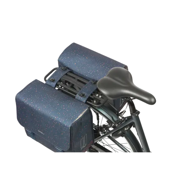 Basil Flair  - dubbele fietstas MIK - 35 liter - navy