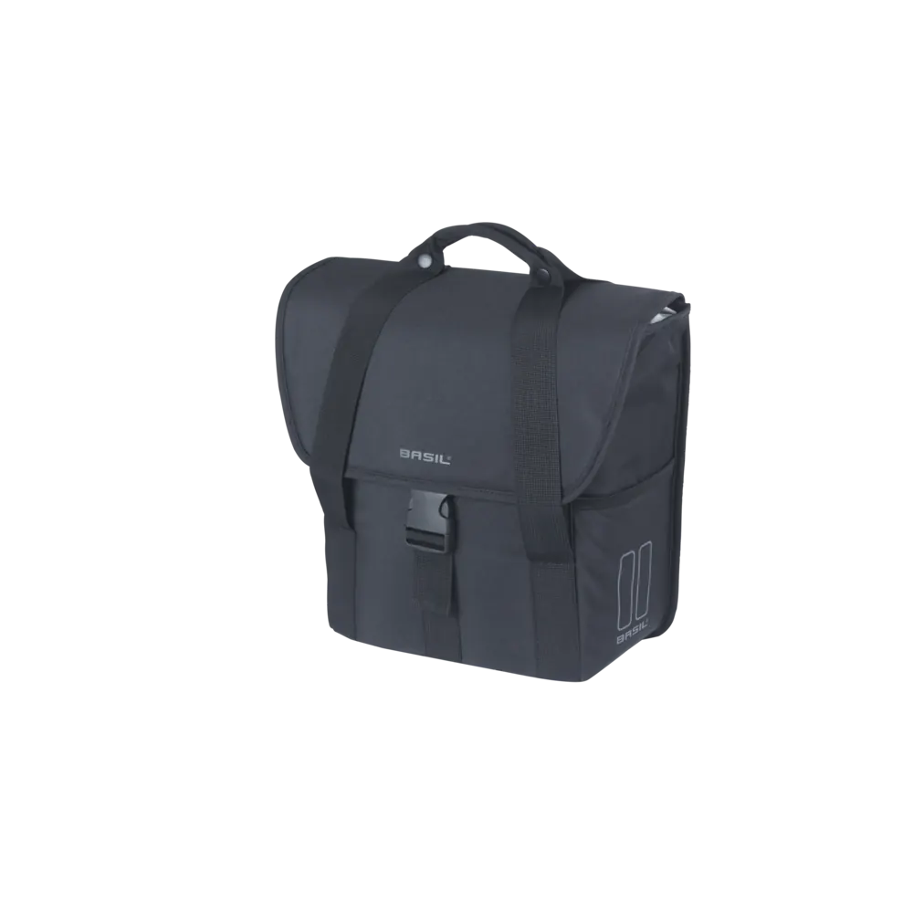 Basil GO - enkele fietstas - 16 liter - zwart