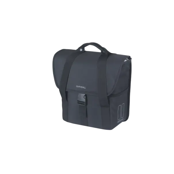 Basil GO - enkele fietstas - 16 liter - zwart
