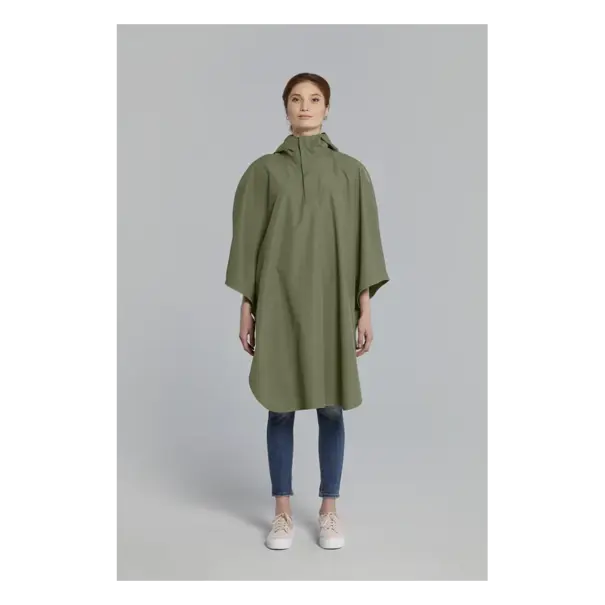 Basil Hoga fietsregenponcho - unisex - groen - One Size