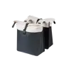 Basil Vive - dubbele fietstas - 28-35L - gebroken wit/zwart