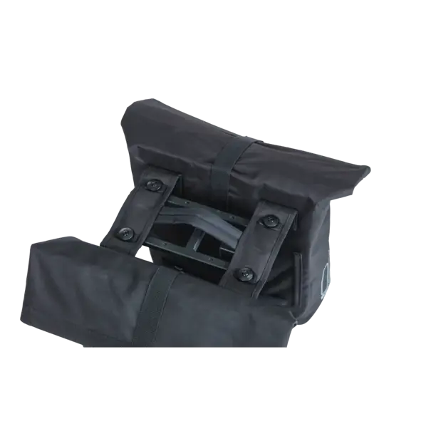 Basil - City - dubbele fietstas MIK - 28-32 liter - zwart
