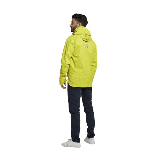 Basil Skane HiVis fietsregenjas - heren - neongeel - XXXL