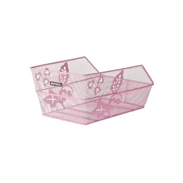 Basil Cento S FM - fietsmand - achterop - klein - inclusief bevestigingsmateriaal - roze