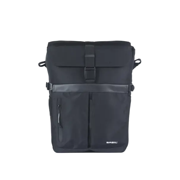 Basil Move fietsschoudertas MIK Hooks - enkele fietstas -  15 liter - zwart