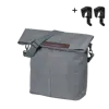 Basil City - fietsshopper MIK Hooks - 14-16L - grijs gemêleerd