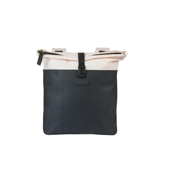 Basil Vive - dubbele fietstas - 28-35L - gebroken wit/zwart