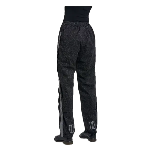 Basil Skane HiVis fietsregenbroek - dames - zwart - S