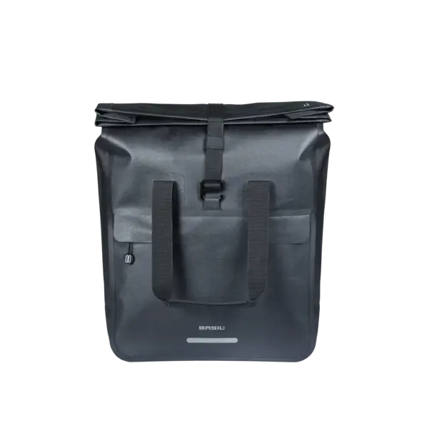 Basil Urban Dry Neo - fietsshopper MIK Hooks - 23-26L - zwart