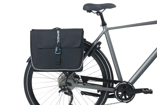 Basil Forte - dubbele fietstas MIK - 35 liter - zwart