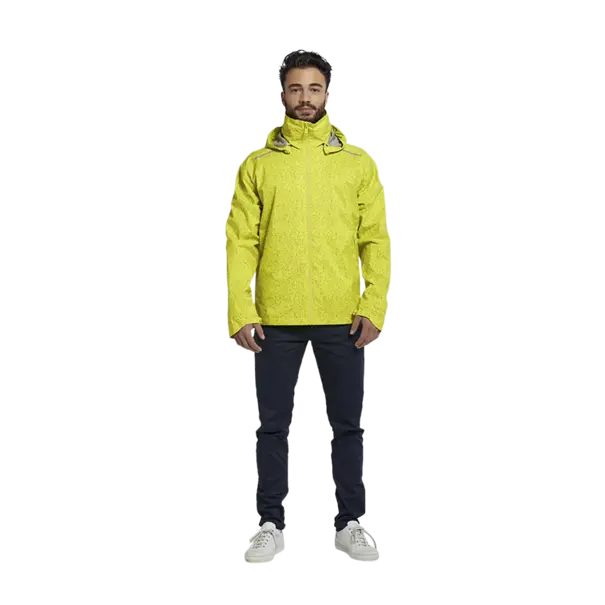 Basil Skane HiVis fietsregenjas - heren - neongeel - M