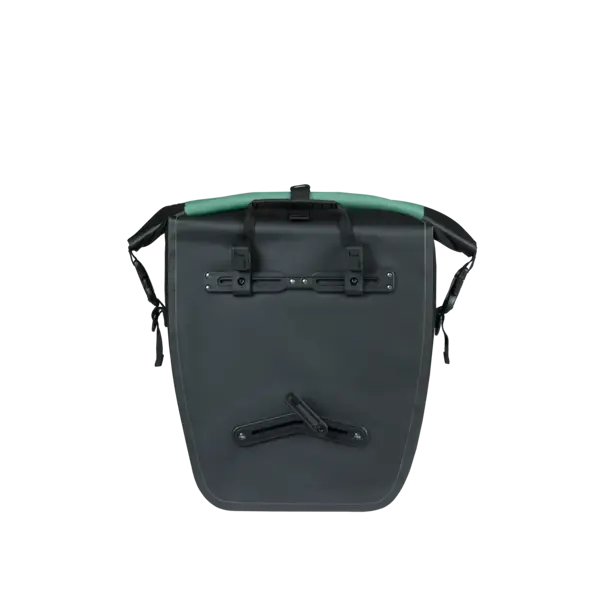 Basil Rivo L - enkele tas tarpaulin MIK Hooks - 25-31L - zilvergroen/zwart