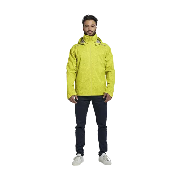 Basil Skane HiVis fietsregenjas - heren - neongeel - XXL