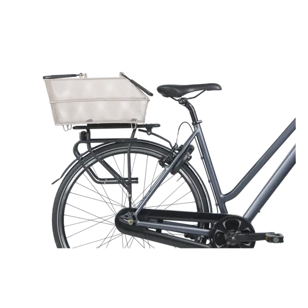 Basil Cento MIK - fietsmand - achterop - nude metallic