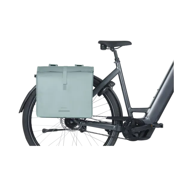 Basil Urban Load Pro - dubbele fietstas - 50-64L - silver blue