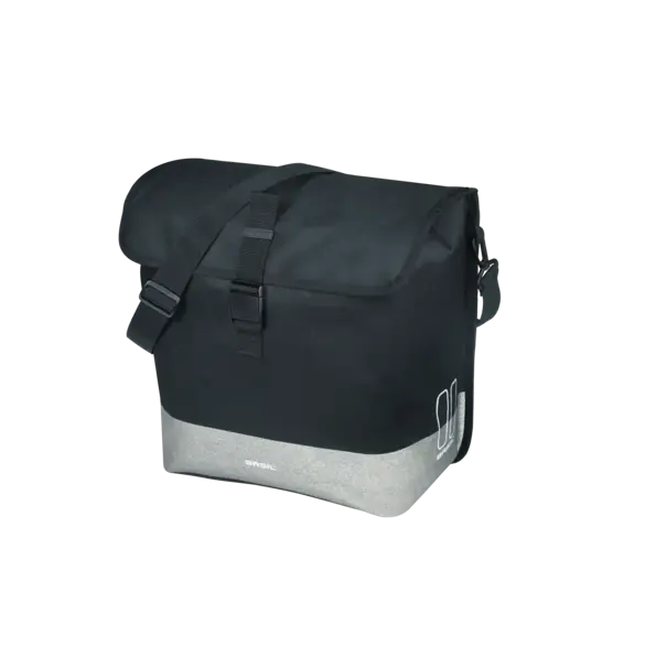 Basil Mara Evo - enkele fietstas MIK Hooks - 20-24L - zwart