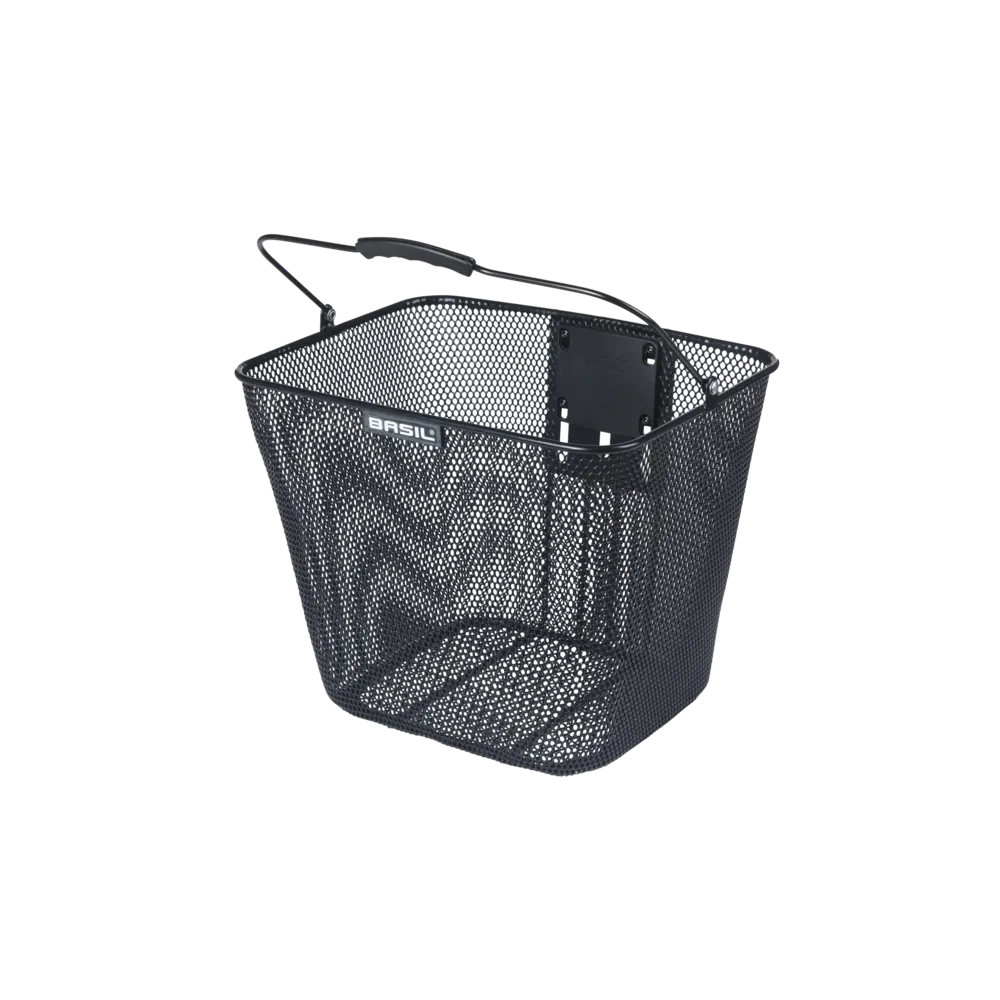 Basil Bilbao KF + stem holder - fietsmand -  zwart