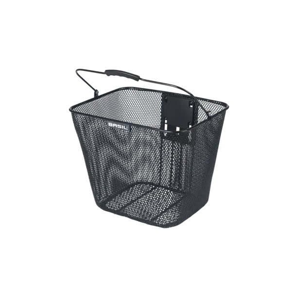 Basil Bilbao KF + stem holder - fietsmand -  zwart