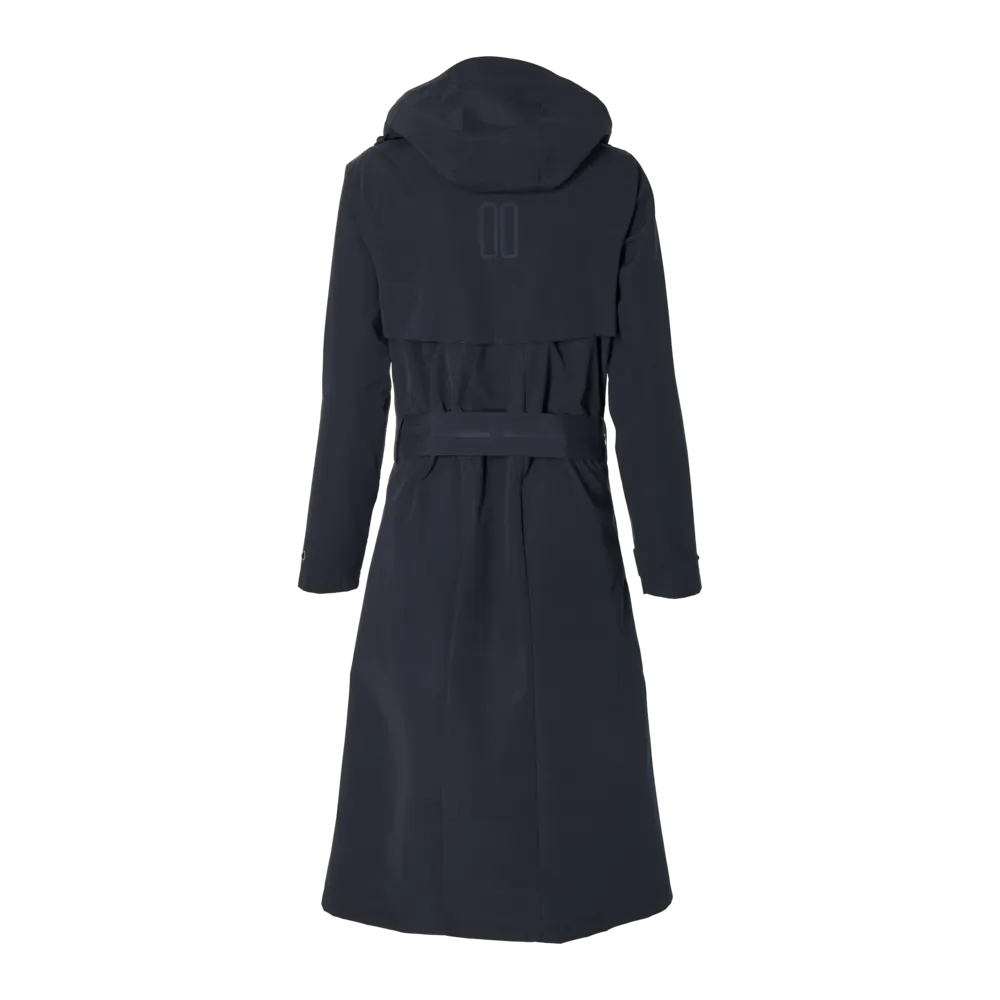Basil Mosse fietsregentrenchcoat - dames - blauw