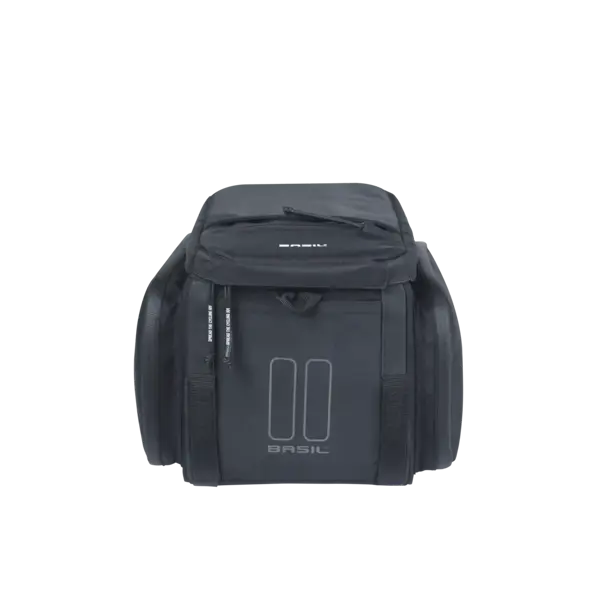 Basil Move - bagagedragertas - 10-26 liter - zwart