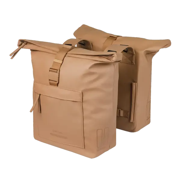 Basil Brooklyn - dubbele fietstas - 41L - zand