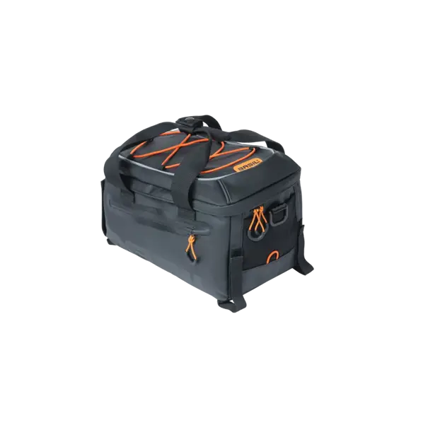Basil Miles Tarpaulin - bagagedragertas - 7 liter - zwart/oranje