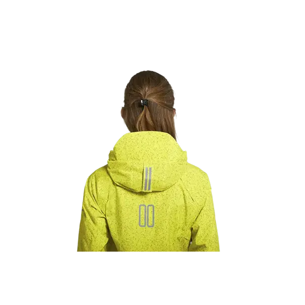 Basil Skane HiVis fietsregenjas - dames - neongeel - L