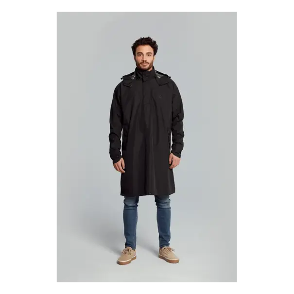 Basil Mosse fietsregenponcho - unisex - zwart - M/L